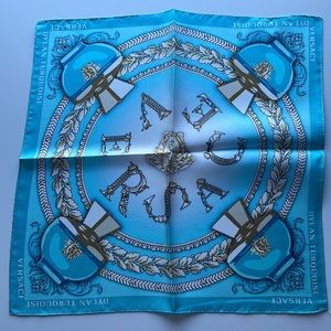 Versace 100% silk scarf/handkerchief 💙⚜️